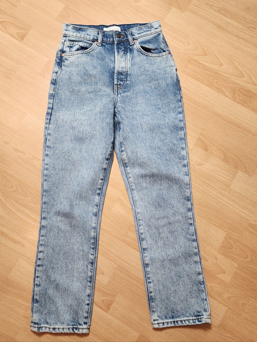 Betro Simone Jeans Hidden Button Fly Rigid No Stretch Women Size 24